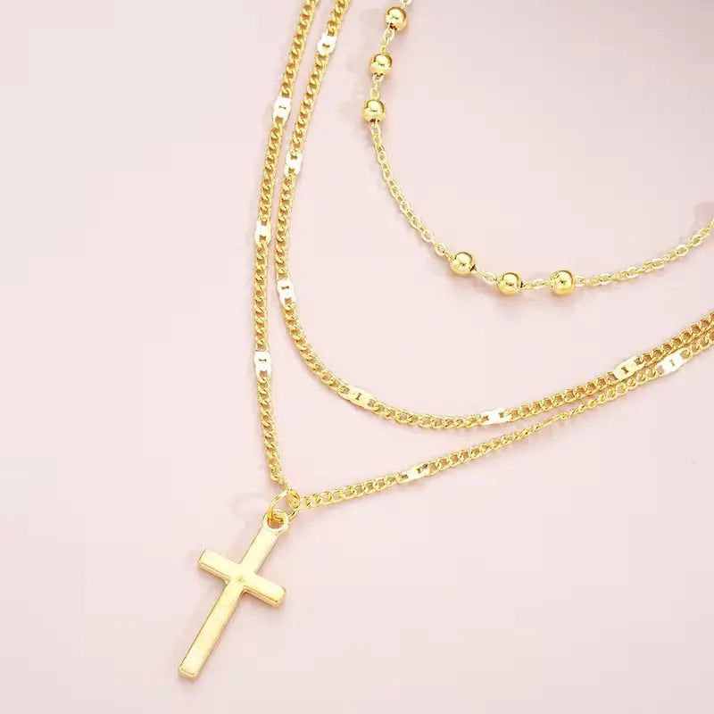 AIVEO Golden Grace Stacking Necklace — Stainless-Steel Layering Chain My Store
